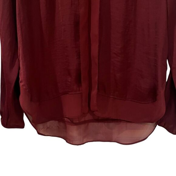 3 for $30! Simply Vera Wang maroon blouse - Picture 7 of 10